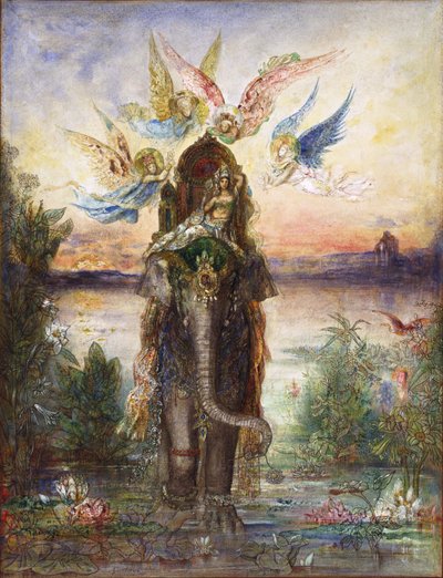 The Sacred Elephant Péri by Gustave Moreau