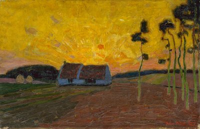Landscape in Sint-Martens-Latem by Gustave de Smet
