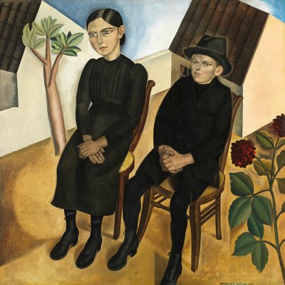 Gaston and his Sister by Gustave Van de Woestyne