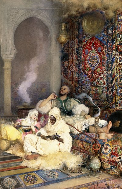 Smoking the Hookah by Gustavo Simoni