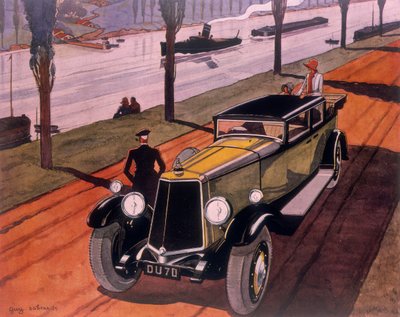 Poster advertising Armstrong Siddeley cars, 1930 by Guy Sabran