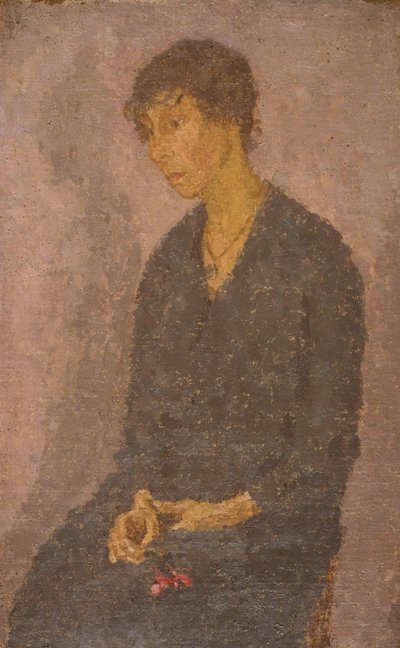 Woman Holding a Flower by Gwen John