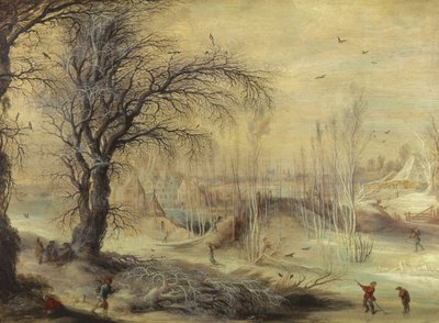 Winter Scene by Gysbrecht Lytens or Leytens