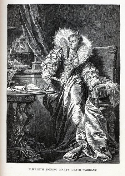 Elizabeth signing Mary
