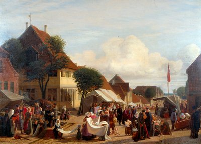 A Market Day in Fredericia by H.J. Hammer