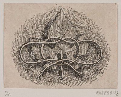 Wire Wrapping Over a Leaf by H. C. Henneberg