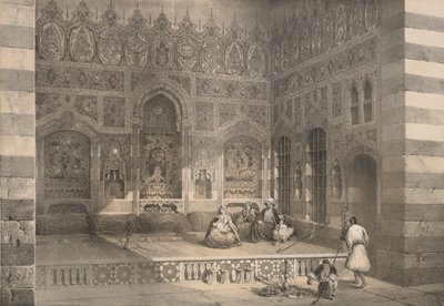 Un Iwân, Damascus, 1843 by H. Clerget