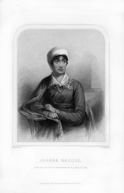 Joanna Baillie, Scottish Poetess and Dramatist, 1870 by H. Robinson
