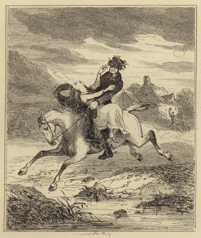 Abduction of Miss Gould by Hablot Knight Browne