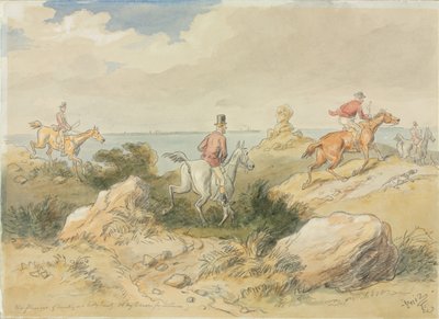 The Pleasures of Hunting by Hablot Knight Browne