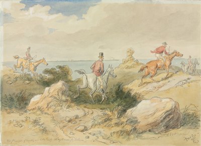 The Pleasures of Hunting by Hablot Knight Browne