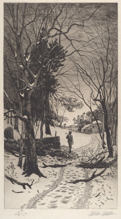 Untitled (Winter Landscape) by Hamilton Hamilton
