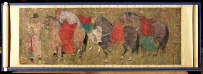 A Groom with Horses by Han Gan