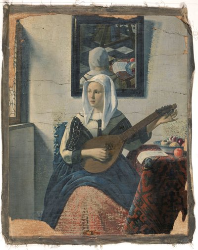 Woman Playing the Cister by Han van Meegeren