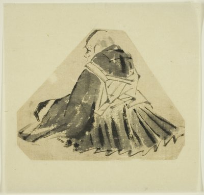 Sketch of a Priest by Hanabusa Itcho