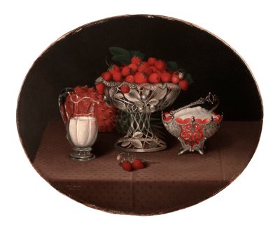Still Life with Strawberries by Hannah Brown Skeele