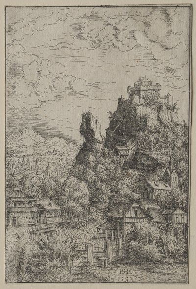 Landscape with a Castle, 1553 by Hanns Sebald Lautensack