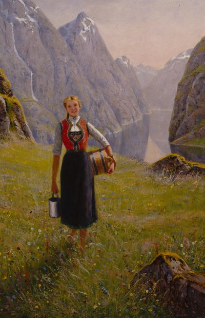 Dairymaid by Hans Andreas Dahl