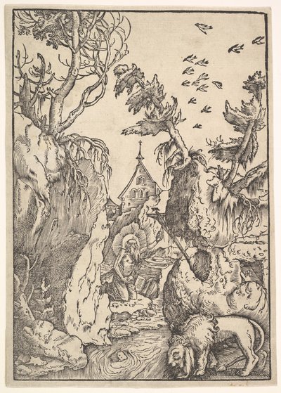 St. Jerome in the Desert, ca. 1511 by Hans Baldung