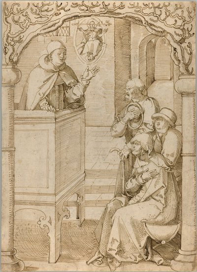 A Monk Preaching by Hans Baldung Grien