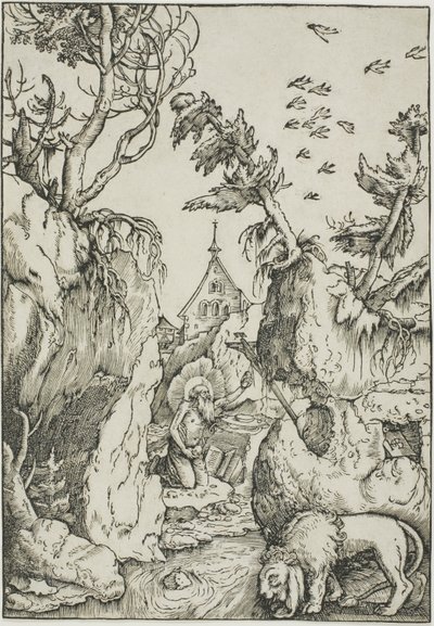Saint Jerome in the Wilderness by Hans Baldung Grien
