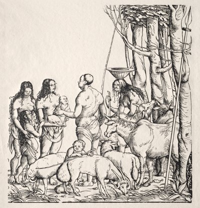 Hottentots with Herd by Hans Burgkmair