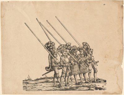Five Tilters on Foot by Hans Burgkmair I