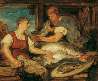 The Fish Seller by Hans Canon