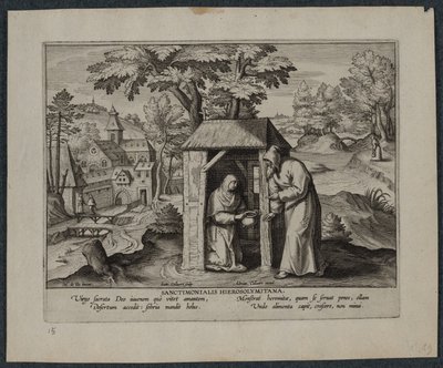 Holy Jerome by Hans Collaert