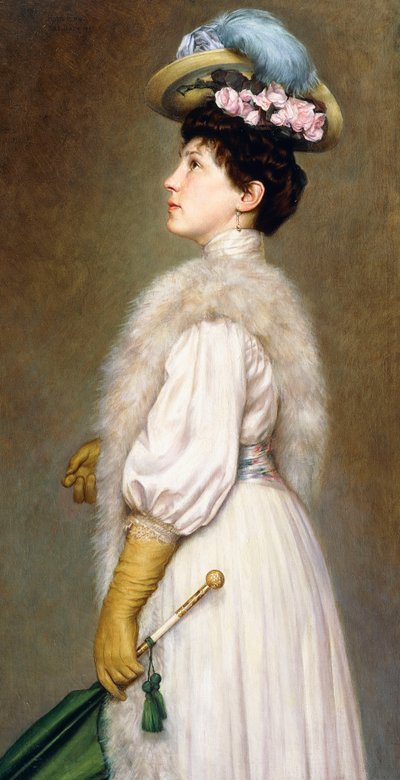 A Lady in White by Hans Fink