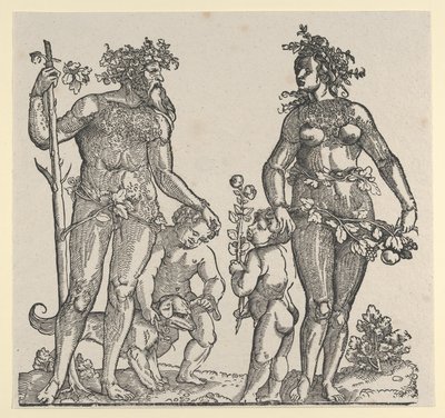 Wild Man and Wild Woman by Hans Guldenmond