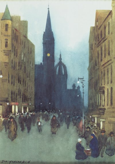 High Street, Edinburgh by Hans Hansen