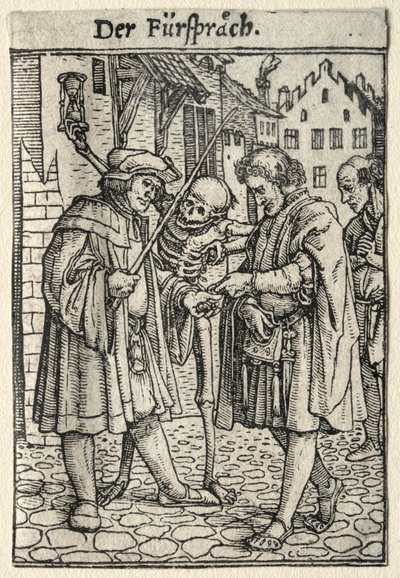 Dance of Death: The Advocate by Hans Holbein