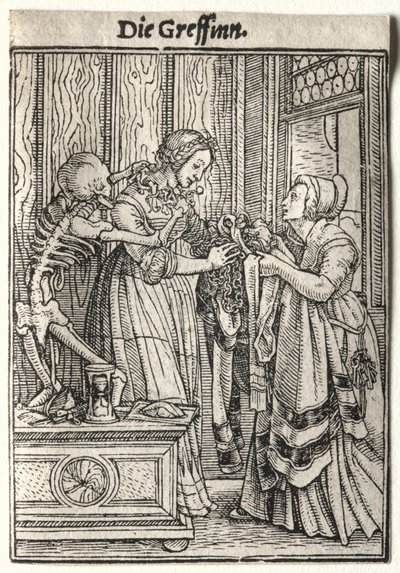 Dance of Death: The Countess by Hans Holbein