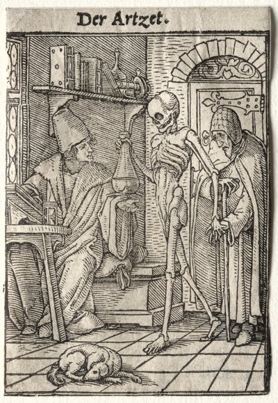 Dance of Death: The Doctor by Hans Holbein