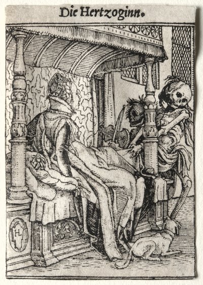 Dance of Death: The Duchess by Hans Holbein