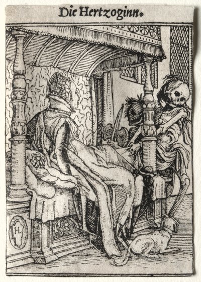 Dance of Death: The Duchess by Hans Holbein