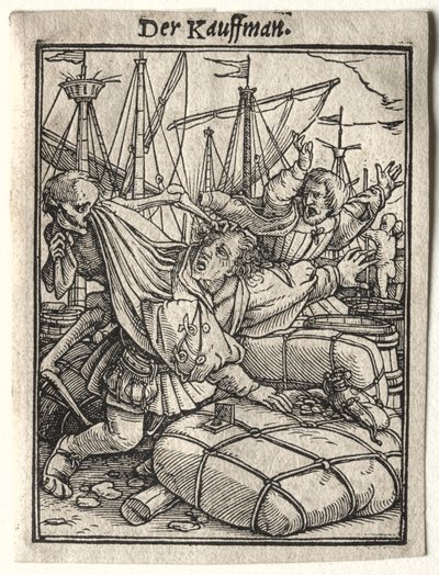 Dance of Death: The Merchant by Hans Holbein