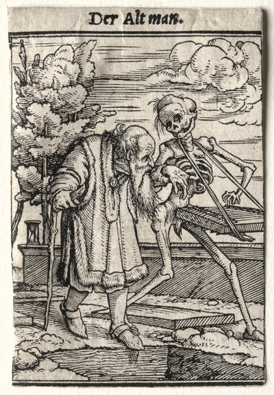 Dance of Death: The Old Man by Hans Holbein