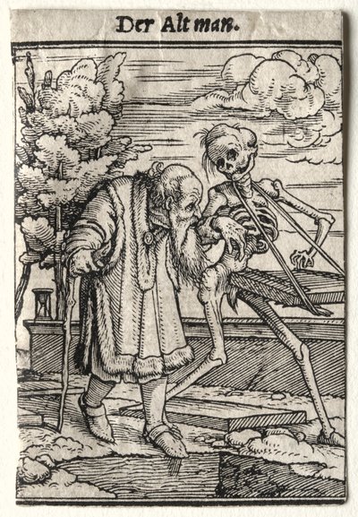 Dance of Death: The Old Man by Hans Holbein