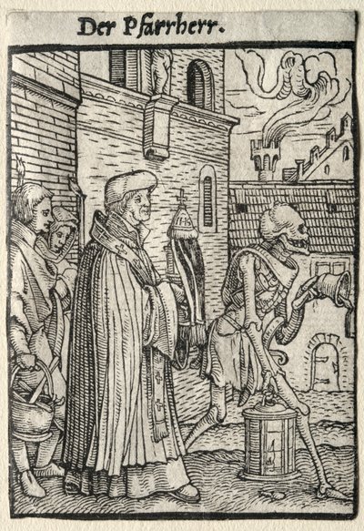 Dance of Death: The Pastor by Hans Holbein