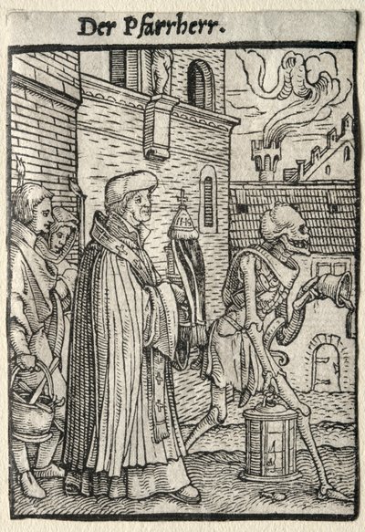 Dance of Death: The Pastor by Hans Holbein