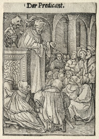 Dance of Death: The Preacher by Hans Holbein
