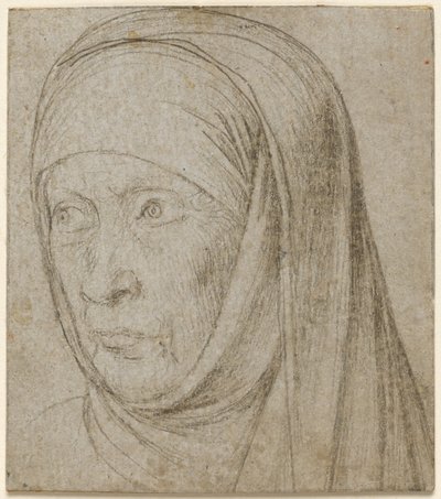 Head of an Old Woman by Hans Holbein