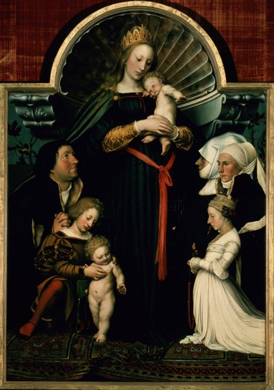 Madonna of the Burgermeister Meyer by Hans Holbein der Jüngere