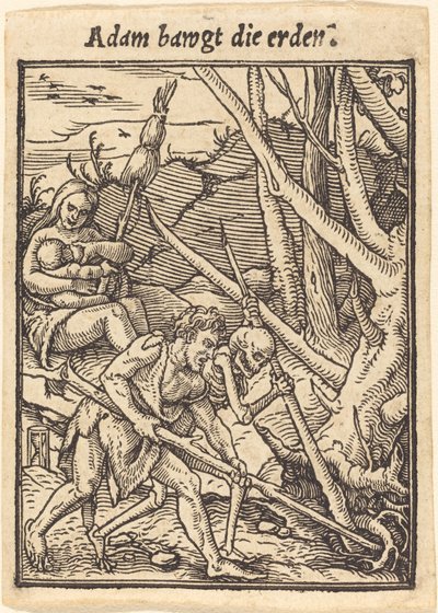 Adam Creating the Earth by Hans Holbein der Jüngere