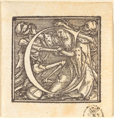 Letter C by Hans Holbein der Jüngere
