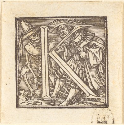 Letter K by Hans Holbein der Jüngere