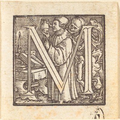 Letter M by Hans Holbein der Jüngere