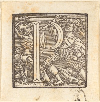 Letter P by Hans Holbein der Jüngere
